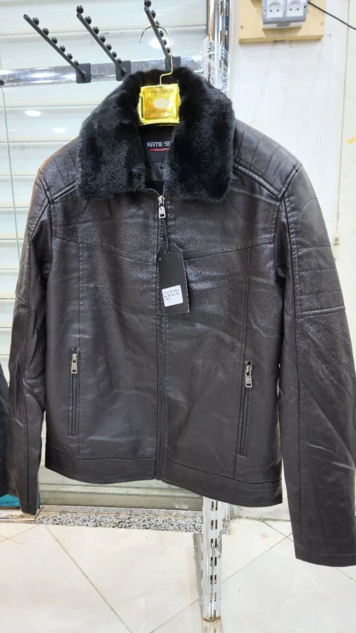 VESTE SEMI-CUIR