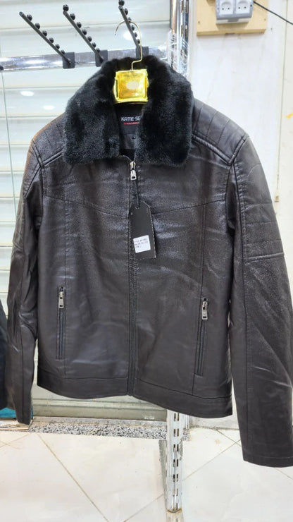 VESTE SEMI-CUIR